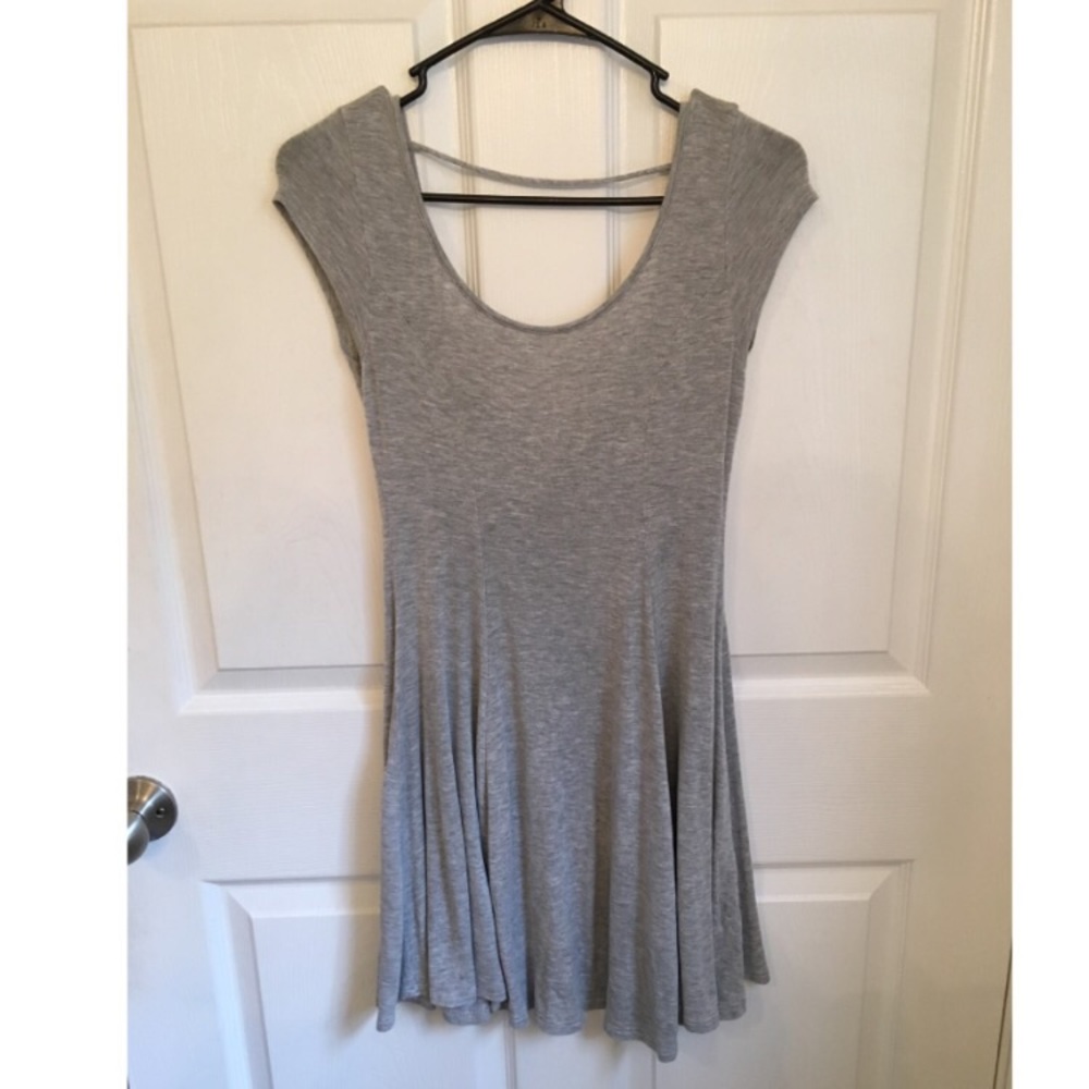 Gray Skater Dress